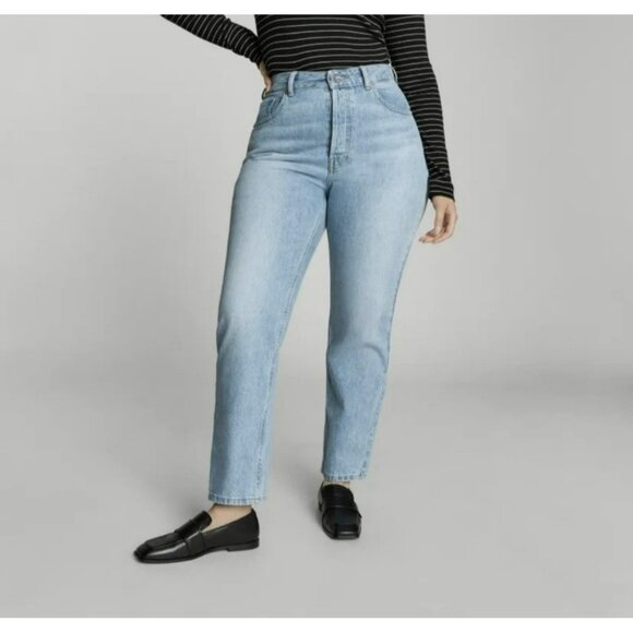 Everlane Curvy Cheeky Jean Light Wash Size 25 NWT (Unattached) - Picture 4 of 10